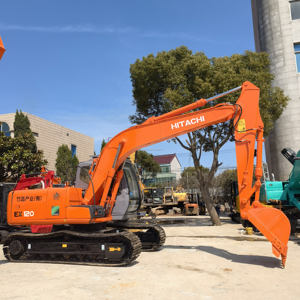 Excavatrice sur chenilles Hitachi EX120-5 d'occasion, 12 tonnes, système hydraulique de haute qualité avec moteur, boîte de vitesses - Product Image 3