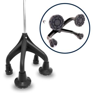 Bastón Ergonómico y Ajustable de 4 Patas, Gris, Hecho en España KMINA K10066 - Product Image 4
