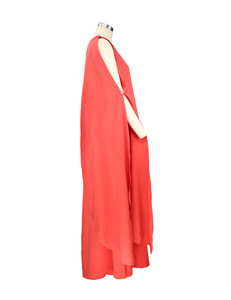 2023 nouveau dernier Design couleur unie lâche soirée une épaule élégante Abaya caftan robe couleur unie robe - Product Image 4