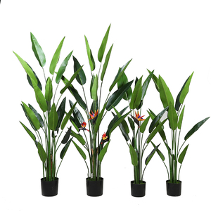 Bán Buôn 1.1M 1.45M 1.65M Ngắn Giá Rẻ Cổ Điển Tự Nhiên Lớn Cây Nhân Tạo Chim Cây Chuối Cho Khách Sạn Nhà Văn Phòng Sử Dụng - Product Image 3