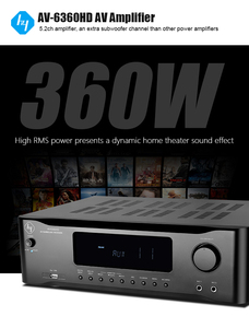 Home Theater 5,1 Amplificador Av Receptor Clase AB Amp Procesador Receptor de audio y video Personalización de fábrica Oem Odm - Product Image 2
