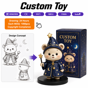 Figurine en vinyle personnalisée Sorcerer Bear, créature mystique, figurines d'anime, modèle de poupée en PVC, ODM pour les fans de la série Fantasy - Product Image 1