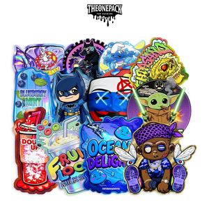 Sacchetti Personalizzati Richiudibili da 3,5 1/8 oz, Forma Speciale, Plastica con Zip, Antiodore, a Prova di Bambino, Confezione Laser, Buste Olografiche in Mylar - Product Image 2