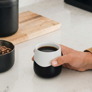 Taza de Espresso de Cerámica de Doble Pared, Perfil Interior en Forma de Huevo, Resistente al Calor para el Hogar y Cafeterías - Product Image 2