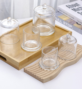 Portavelas de Vidrio Transparente, Portavelas Cilíndricos para Boda, Candelabros de Boda <span class=keywords><strong>con</strong></span> Pantalla de Vidrio - Product Image 1
