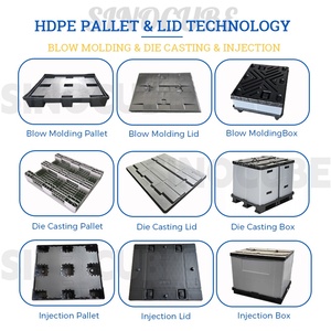 Sinocube Contenitore Pieghevole in Plastica Impilabile a 4 Vie con Apertura Frontale, Scatola Gaylord in PP Resistente al Calore, Contenitore Regolabile per Pallet - Offerta Speciale - Product Image 3