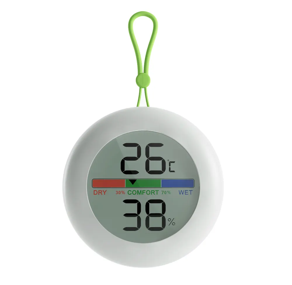 Termômetro digital sem fio, tela de exibição confortável, higrômetro, termômetro digital, higrômetro