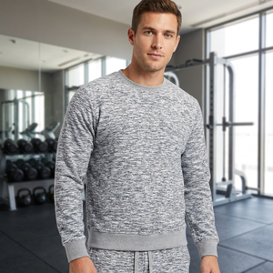 เสื้อสเวตเชิ้ตผู้ชาย AERO ผ้าฝ้าย 100% เป็นมิตรกับสิ่งแวดล้อม แบบมีซับใน ถักทอ ทรงโอ-เนค แขนยาวปกติ สีพื้น ผ้าหนัก 100 กรัม - Product Image 5