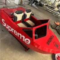 Nouvelle Arrivée Bateau Karting Jet Ski 20KW 45km/h Bateau Karting Électrique Biplace Mini Bateau Vague Rapide Équipement de Plaisir Aquatique