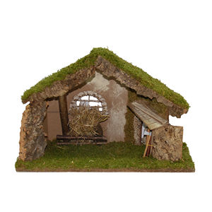 Cabane vide avec toit en chaume 50x20 H 31CM - Product Image 1