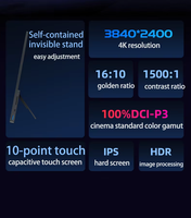 Moniteur de jeu OLED 4K ultra-fin 16 pouces, 60 Hz, pliable, écran extensible pour ordinateur portable, écran externe USB-C pour le travail et les jeux, vente flash