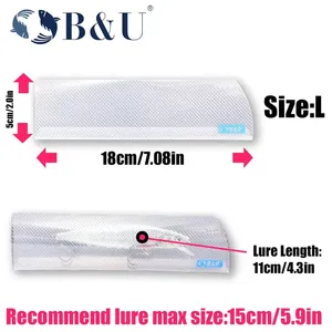 Porte-leurre B&U JT33 PP, sacs de rangement pour leurres de pêche pour leurres durs/mous, 5 pièces, utilisation en eau douce/eau salée - Product Image 5