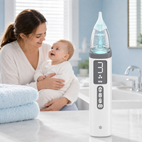 Aspirateur nasal pour bébé personnalisé, nettoyeur de nez, extracteur de mucus, pompe avec embout en silicone souple sans BPA, kit de rangement
