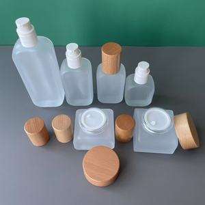 Tùy Chỉnh Sinh Thái Thân Thiện Với Kem Cơ Thể Bơ Lọ Thủy Tinh 30Ml 50G 100Ml Rõ Ràng Vuông Chăm sóc Da <span class=keywords><strong>Lotion</strong></span> Bao Bì Chai Thủy Tinh - Product Image 6