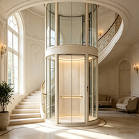 Ascenseur résidentiel privé pour 2 à 5 étages, taille compacte, ascenseur pour villa duplex, intérieur et extérieur, pour bâtiments privés