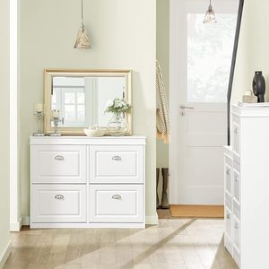 Wholesale 4 Flip Drawers <strong>Shoe</strong> Rack Cabinet <strong>Slim</strong> <strong>Shoe</strong> Storage Unit for Hallway, Entryway, Corridor Wooden <strong>Cupboard</strong> - Product Image 4