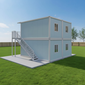 Contenedor Modular TOPPRE, Casas Prefabricadas, Apartamento Contenedor <span class=keywords><strong>de</strong></span> 2 Habitaciones, Casa Contenedor <span class=keywords><strong>de</strong></span> 2 Pisos, Casa Pequeña <span class=keywords><strong>de</strong></span> Lujo <span class=keywords><strong>de</strong></span> 20 pies - Product Image 1