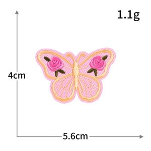 Patch thermocollant tendance motif note de musique, cœur, ailes, crâne, noir, rose, couteau pour décoration personnalisée - Product Image 6