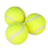 Jouet pour chien en caoutchouc élastique résistant aux morsures, balle de tennis pour chiens de grande, moyenne et petite taille - Entraînement et mastication