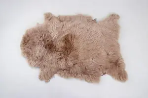 厚手の本物のシープスキン毛皮素材中国メーカー卸売高級シャギー