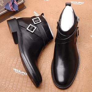 Nouvelles bottes Chelsea pour hommes, design automne/hiver, décontractées, en cuir de mouton, imperméables, antidérapantes, résistantes à l'usure, en peau de mouton - Product Image 2