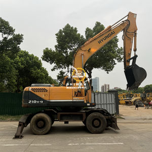 Excavatrice sur pneus HYUNDAI 210W-9 Machine de terrassement d'occasion Hyundai 210W-9 210W-7 210WVS HW210W Excavatrice sur pneus d'origine coréenne - Product Image 6