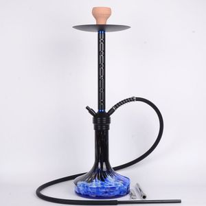 Vente directe d'usine de chichas en aluminium à double tube en stock, grande taille ajourée tricolore, adaptées aux chichas - Product Image 6