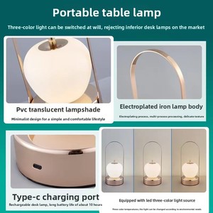 Led sạc cảm ứng ánh sáng ban đêm bảo vệ mắt đèn bàn cho gian hàng nhà ký túc xá cạnh giường ngủ ngoài trời di động cắm trại - Product Image 2