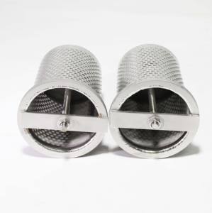 Cesta de filtro de tubo de malla metálica perforada redonda personalizada de acero inoxidable - Product Image 1