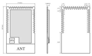 Ebyte E73-2G4M04S1D FCC/CE/RoHs Low Power Small Wireless Nordic BLE 4.2 NRF51822 Beacon Module - Product Image 4