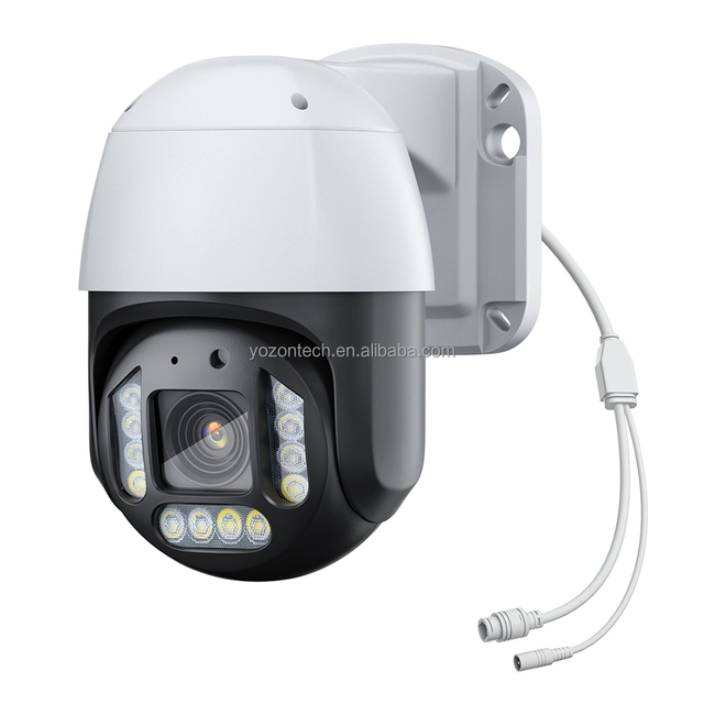 Good Quality 3 Inch Outdoor Network Camera 4MP 2K 3.6mm Dual Lights Colorful Night POE PTZ Camera With Mic Face Detection XMEYE
