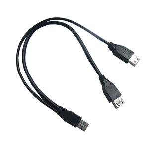 สายต่อขยาย Lung Kay Usb 3.0 แบบ Am To Af พร้อมสายดาต้า Usb 2.0 Af สายทองแดงสีดำ - Product Image 5