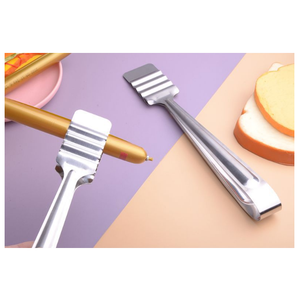 DFU228 Pinzas de acero inoxidable de 9 y 12 pulgadas para pan, alimentos, salchichas, pasta y fideos - Product Image 1