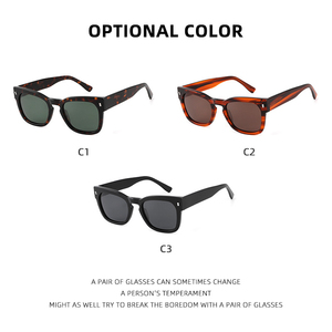 <span class=keywords><strong>Gafas</strong></span> <span class=keywords><strong>de</strong></span> <span class=keywords><strong>Sol</strong></span> <span class=keywords><strong>Polarizadas</strong></span> con Lentes TAC, Diseño Personalizado con Logotipo <span class=keywords><strong>de</strong></span> Marca 2026, Unisex, para <span class=keywords><strong>Mujer</strong></span>, Acetato, Verde Grisáceo, Cuadradas, Protección UV400, para Conducir - Product Image 3