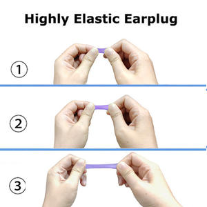 Bouchons d'oreilles <span class=keywords><strong>anti</strong></span>-<span class=keywords><strong>ronflement</strong></span> en gros, bouchons d'oreilles personnalisés en mousse PU pour dormir, réduction du bruit - Product Image 3