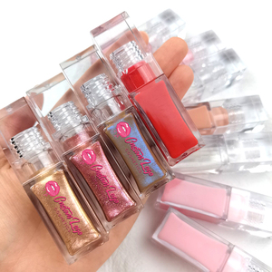 Huile pour les lèvres repulpante Vegan Strawberry Pink Clear Fruit Marque privée Brillant à lèvres Marque privée Huile aromatisante Huile pour les lèvres changeant de couleur - Product Image 2