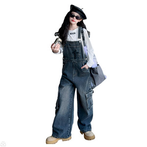 <span class=keywords><strong>Pantalon</strong></span> en jean à coussinets pour filles, style coréen, printemps-automne 2026, salopette détachable, <span class=keywords><strong>pantalon</strong></span> en denim pour adolescentes - Product Image 5