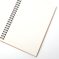 Carnet à spirales relié en couverture rigide en papier kraft avec logo personnalisé, impression artistique de qualité supérieure, format A5, pour la planification et l'utilisation au bureau