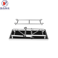 Table de DJ portable pliable à hauteur réglable en alliage d'aluminium certifiée TUV pour spectacles sur scène, événements musicaux et présentoirs en treillis
