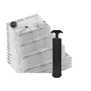 Sacs de <span class=keywords><strong>rangement</strong></span> <span class=keywords><strong>sous</strong></span> <span class=keywords><strong>vide</strong></span> avec valve pliable comprimée Économies d'espace Chiffon de grande taille pour couvre-serviettes - Product Image 5