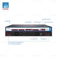 HSGQ-G08R OLT GPON de 8 Puertos 10G, Equipo de Fibra Óptica HSGQ OLT de 8 Puertos 10G
