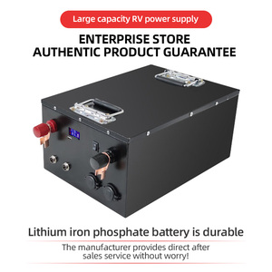 12V <b>24v</b> 48V 100Ah 200AH Lifepo4 <b>Battery</b> Pack IP65 Solar Rechargeable for Outdoor Camping USB Interface Portable Power Supply - Product Image 4