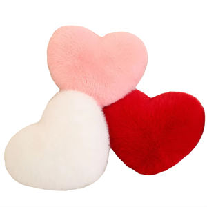 Offre Spéciale personnalisé amour <span class=keywords><strong>coeur</strong></span> doux en peluche jeter oreiller mignon canapé <span class=keywords><strong>coussin</strong></span> avec matériau en coton et PP coton remplissage - Product Image 1