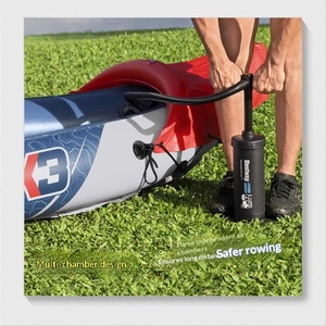 Kayak <span class=keywords><strong>gonflable</strong></span> <span class=keywords><strong>Bestway</strong></span> 1 personne, 2 personnes, 3 personnes, PVC épaissi, bateau de pêche et de rafting en plein air avec pompe à air et pagaie - Product Image 4