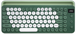 Keyboard kantor nirkabel BT 2.4G, desain membran antarmuka USB Mini dengan pegangan untuk Laptop Desktop gaya kantor - Product Image 4