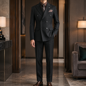 Nouveau costume <span class=keywords><strong>homme</strong></span> croisé bordeaux style italien, col en V, ensemble 2 pièces, coupe ajustée sur mesure, pour <span class=keywords><strong>mariage</strong></span> et cérémonie - Product Image 5