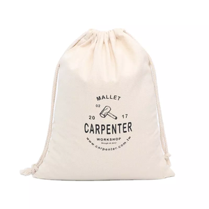 Sacs d'emballage en toile personnalisés avec cordon de serrage pour cadeaux, petites entreprises - Tailles mini/extra grandes, motif de lettres par sublimation, personnalisé - Product Image 4