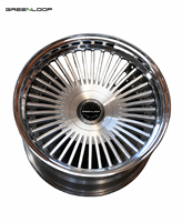 Jantes en alliage chromé forgé GREENLOOP 17-24 concaves pour BMW AUDI Tesla pour voitures de luxe avec rayons de jante 5x114.3 5x130 5x120