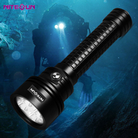 Lampe De poche sous-marine puissante De 3800 Lumens, lumière De plongée nocturne, torche Led