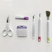 Ensemble d'outils de base artisanat désherbage vinyle papier cartonné Kit d'outils d'artisanat pour Cricut/Silhouette/Siser/Oracal 631 651 751 vinyle